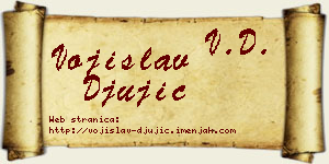 Vojislav Đujić vizit kartica
